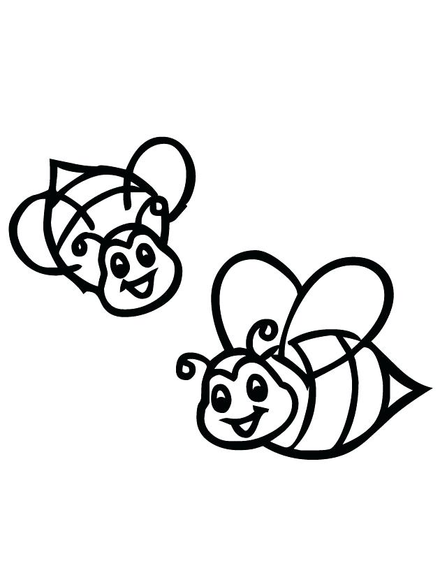 Cartoon Bee Coloring Page at GetColorings.com | Free printable