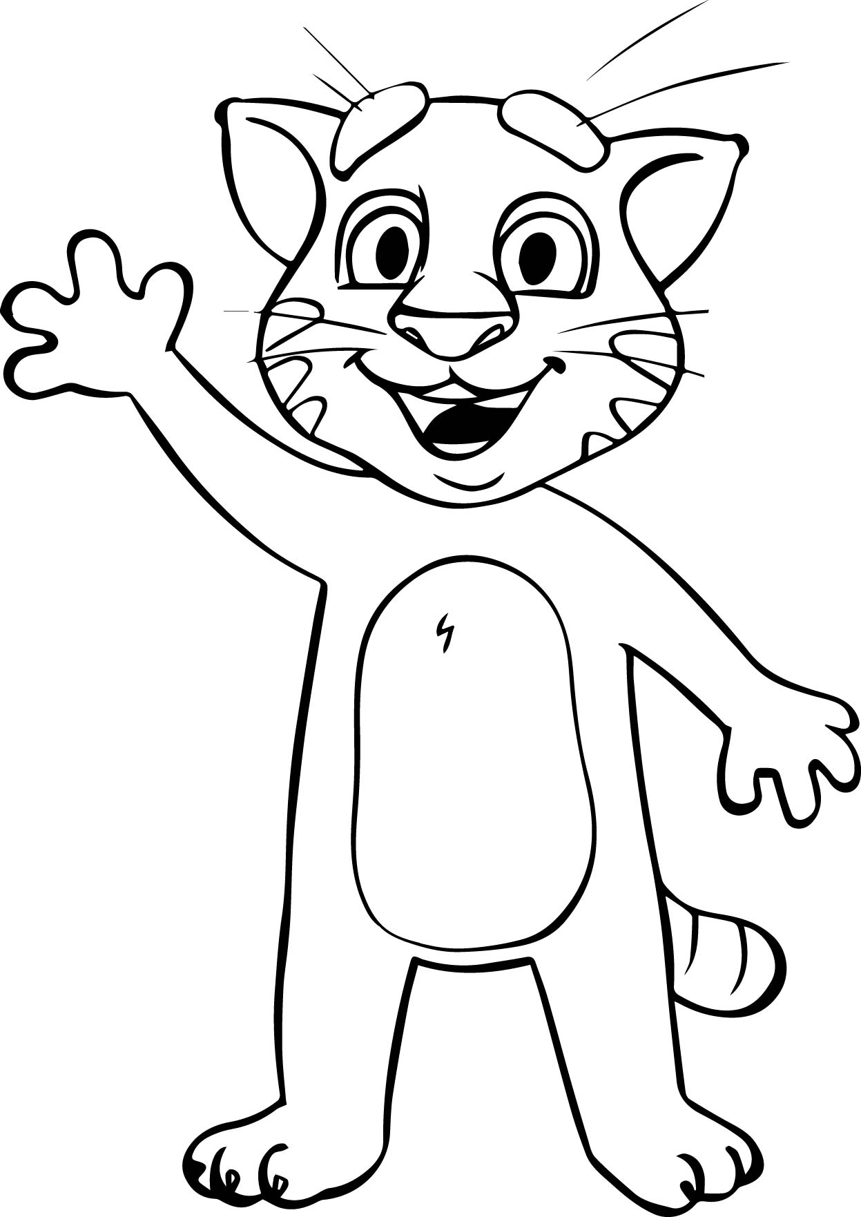 Cartoon Cat Coloring Pages at GetColorings.com | Free printable