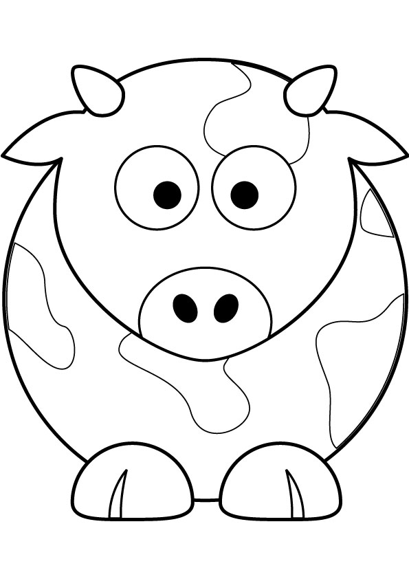 Cartoon Cow Coloring Pages at GetColorings.com | Free printable
