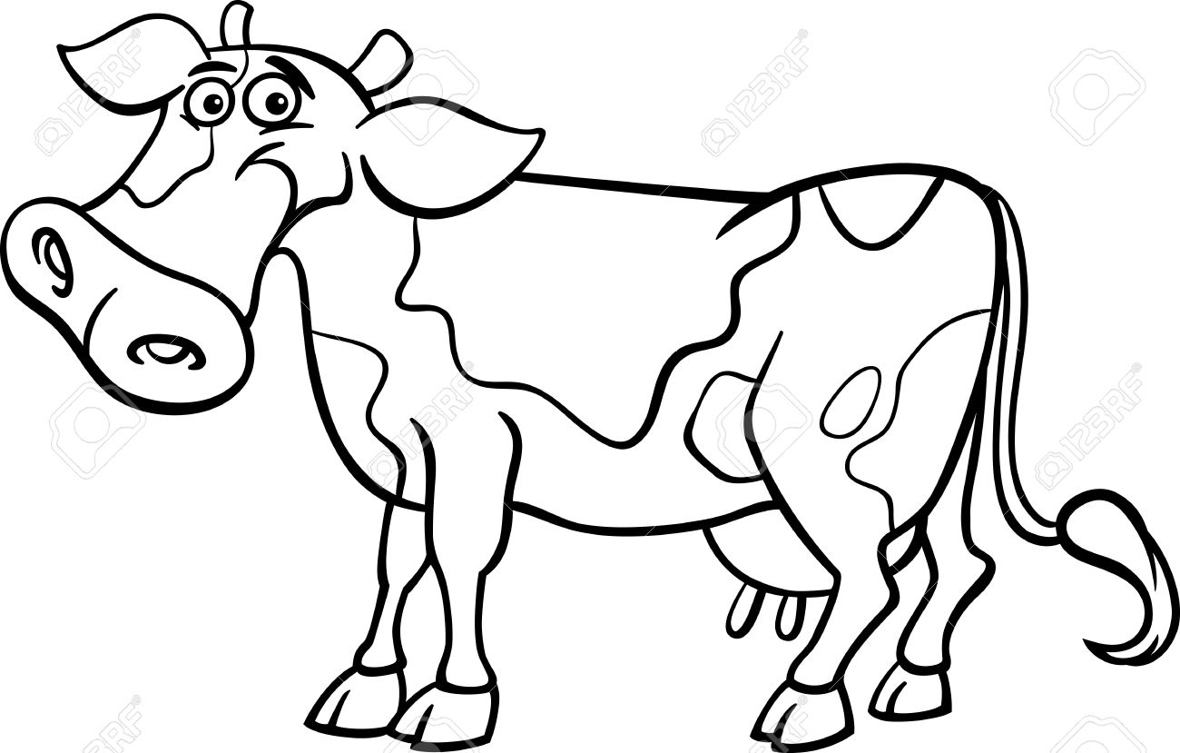 Cartoon Cow Coloring Pages at GetColorings.com | Free printable