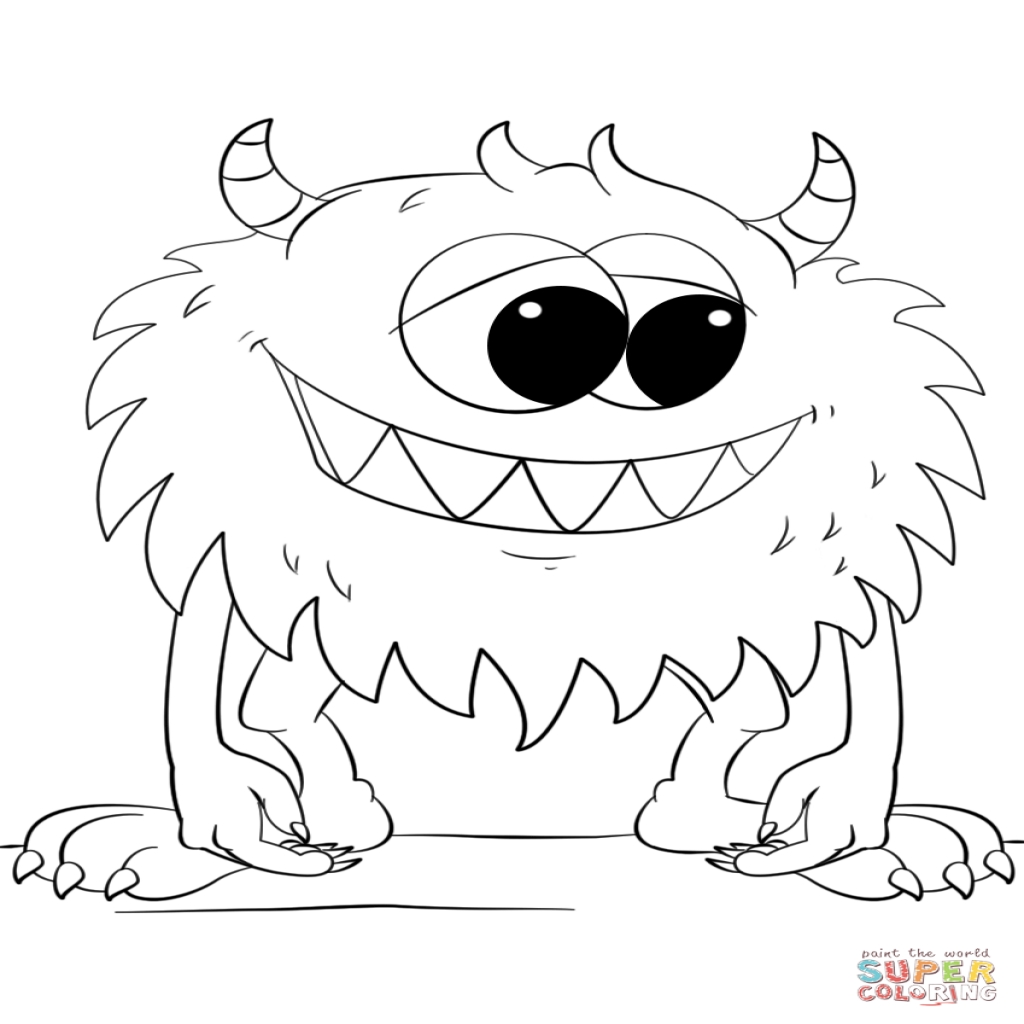 Monster Coloring Pages Printable
