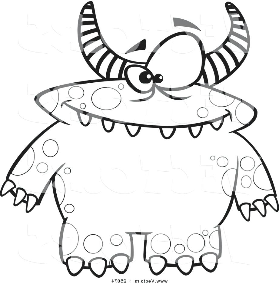 Cartoon Monster Coloring Pages at GetColorings.com | Free printable