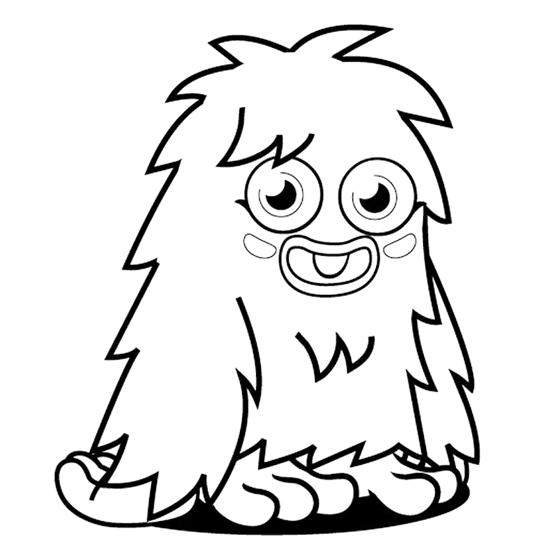 Cartoon Monster Coloring Pages at Free printable
