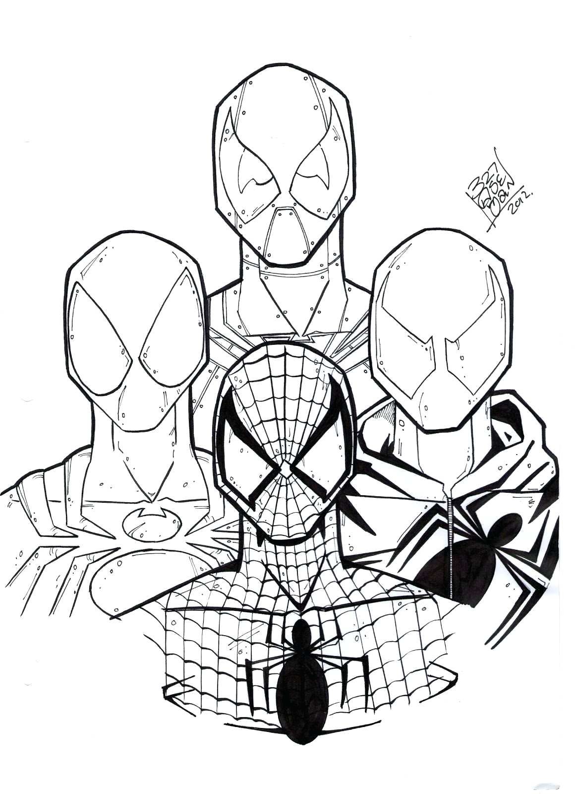 Cartoon Spiderman Coloring Pages at GetColorings com Free printable