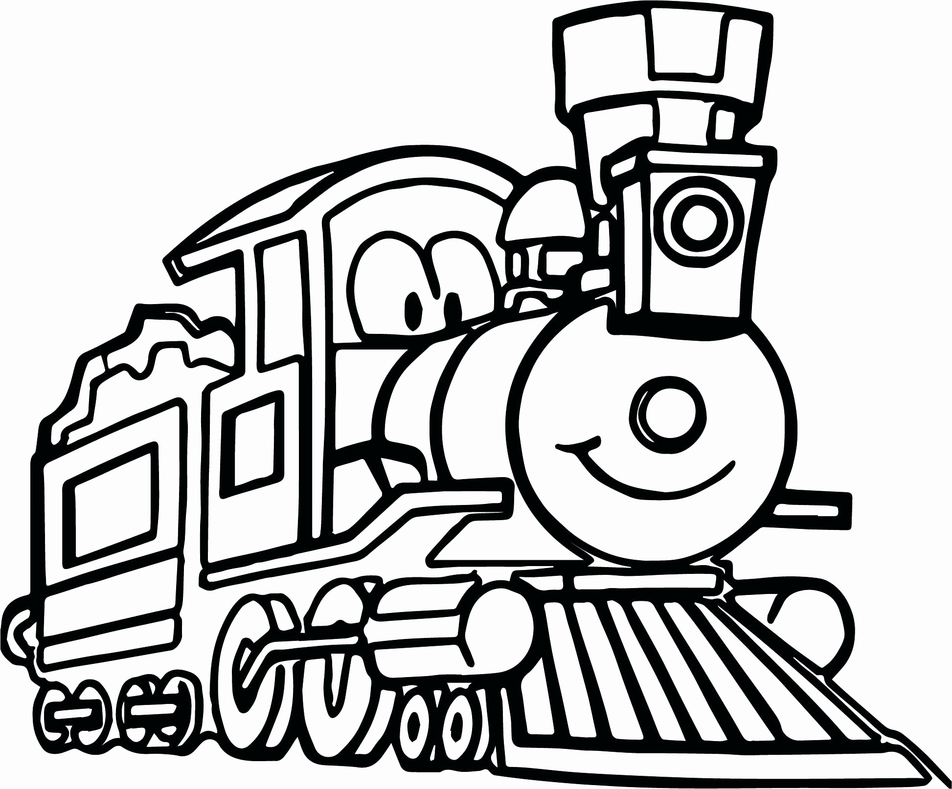 Cartoon Train Coloring Pages at Free printable
