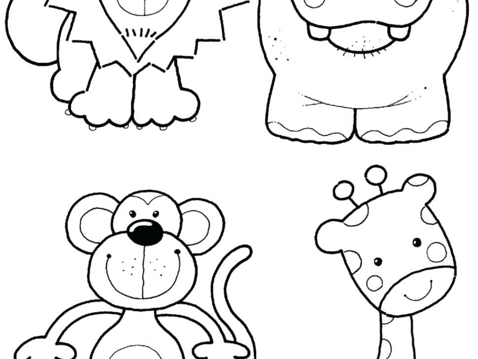 Cartoon Zoo Animals Coloring Pages at GetColoringscom