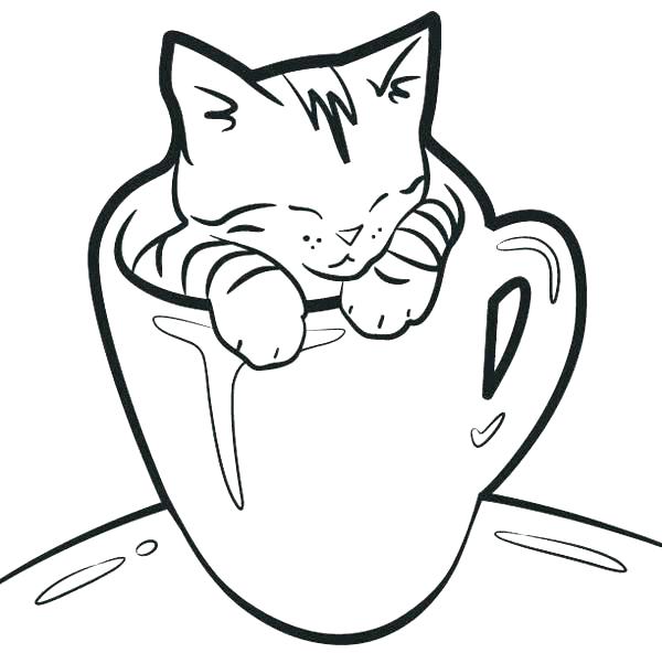 Cat And Kitten Coloring Pages at GetColorings.com | Free printable