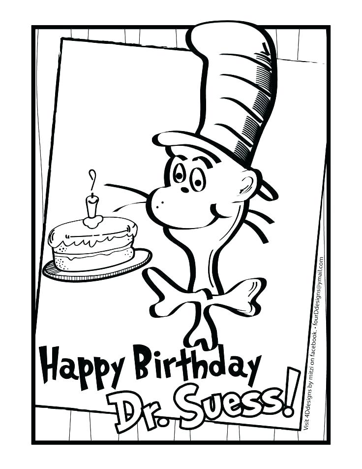 Cat In The Hat Coloring Pages Free at GetColorings.com | Free printable