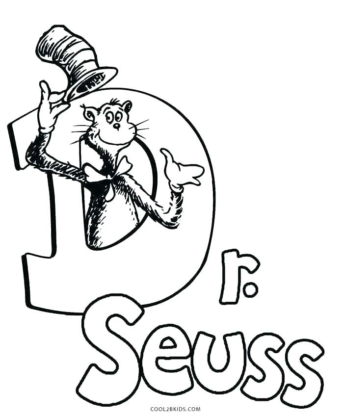 Cat In The Hat Coloring Pages Pdf at Free printable