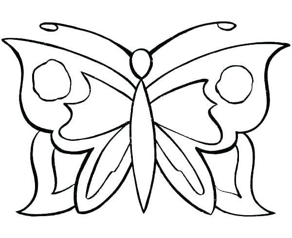 600x490 Coloring Page Butterfly Butterflies