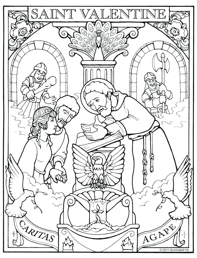 Catholic Saints Coloring Pages at GetColorings.com | Free printable colorings pages to print and