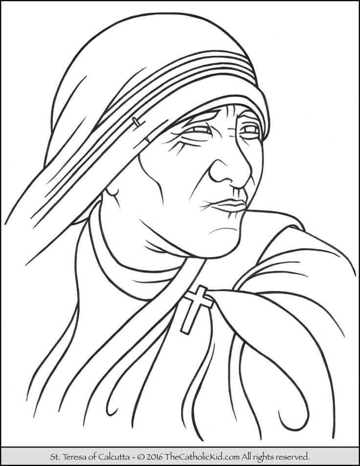 Catholic Saints Coloring Pages at GetColorings.com | Free printable