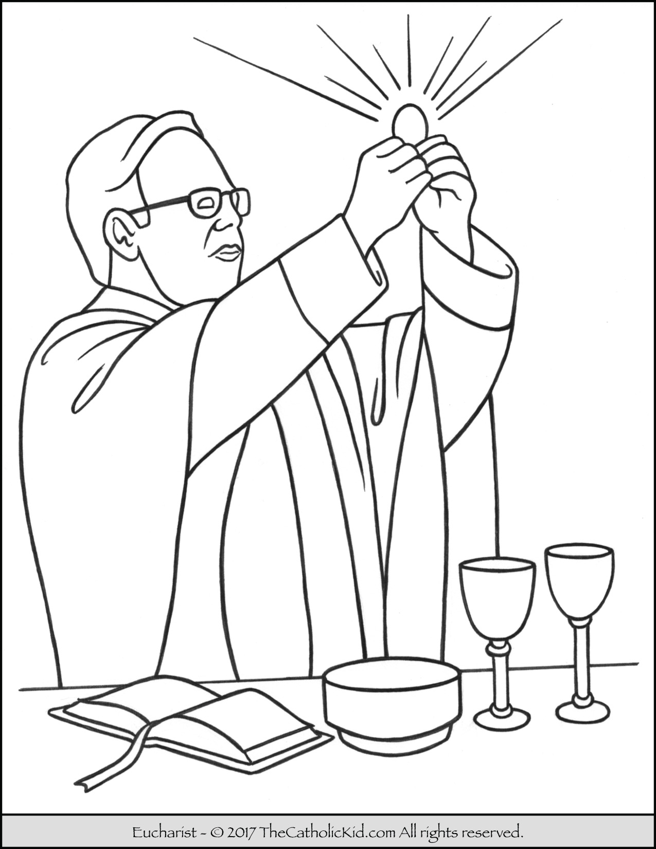 Free Catholic Coloring Pages Printables - Printable Templates