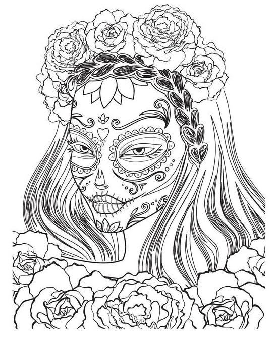 Catrina Coloring Pages at Free printable colorings