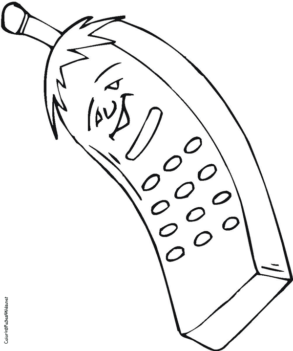 Cell Phone Coloring Page at GetColorings.com | Free printable colorings