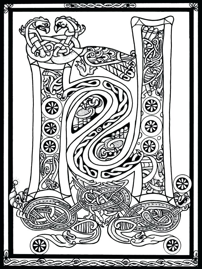 Celtic Alphabet Coloring Pages At GetColorings Free Printable 