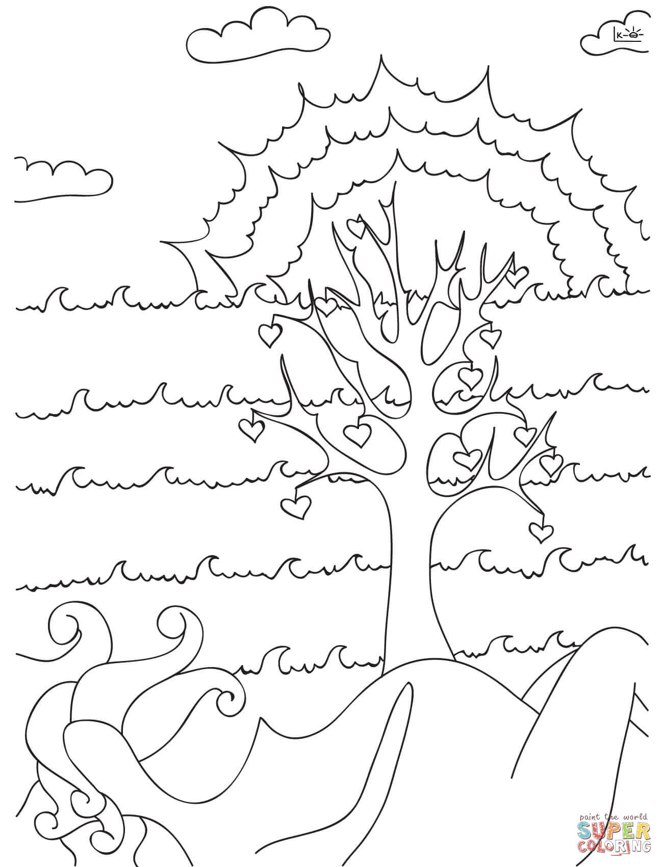 Celtic Tree Of Life Coloring Pages at Free printable
