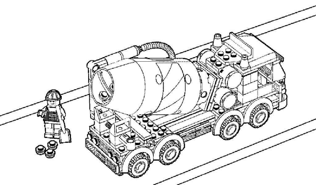 Cement Truck Coloring Page at GetColorings.com | Free printable