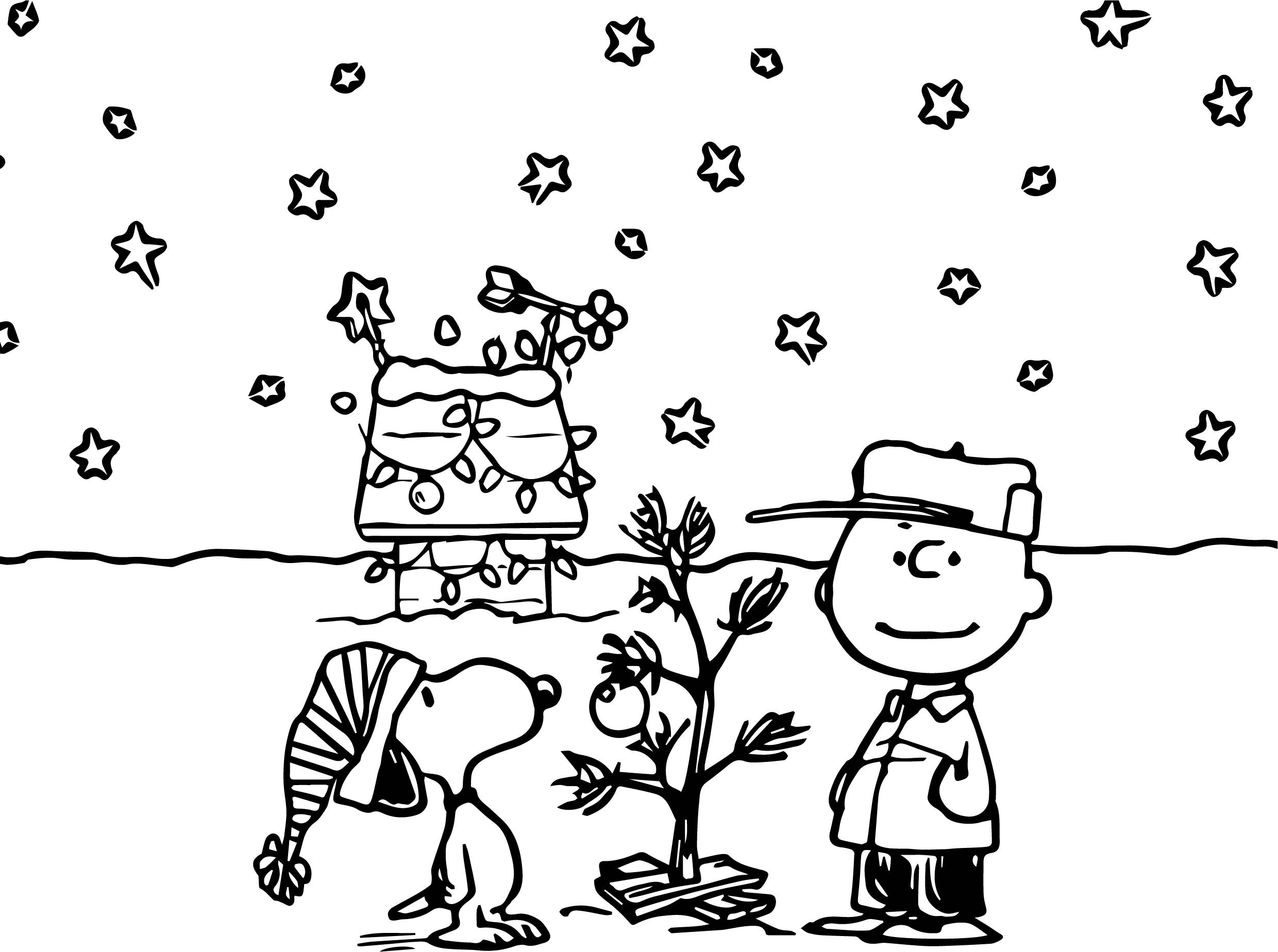 Charlie Brown Christmas Coloring Pages at Free