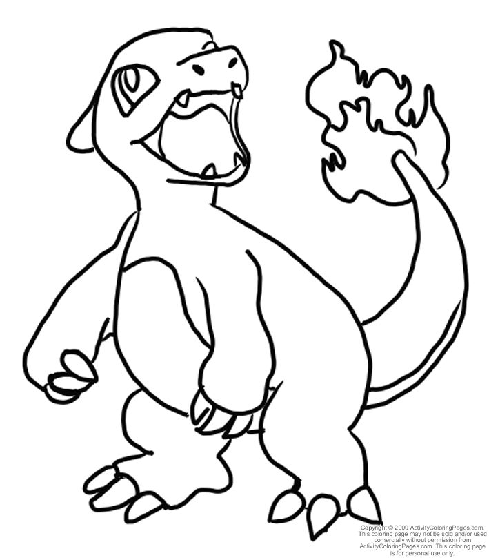 Pokemon Coloring Pages Charmeleon Pokemon Coloring Pages Dltk Kids. 