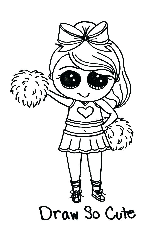 Cheerleader Coloring Pages at Free printable