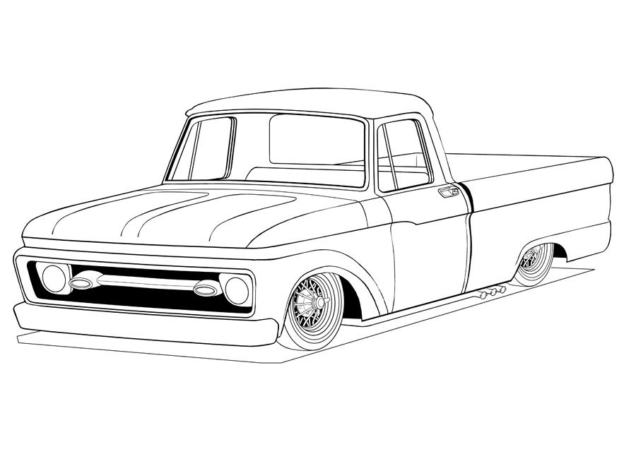 Chevy Pickup Coloring Pages at GetColorings.com | Free printable