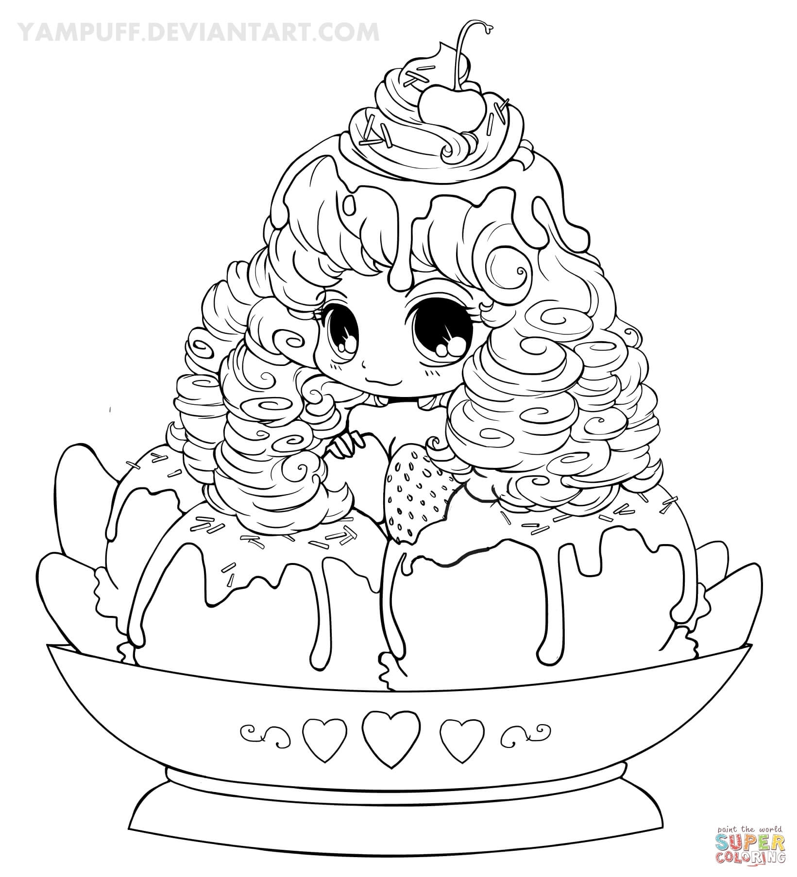 Chibi Girl Coloring Pages at GetColorings.com | Free printable ...