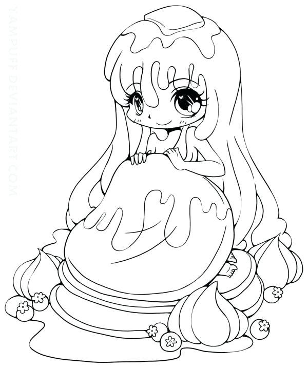 chibi coloring yampuff lineart deviantart anime pancake printable adult manga colouring cartoon lollipop chibis linearts coloriage cinderella getcolorings personnages commission