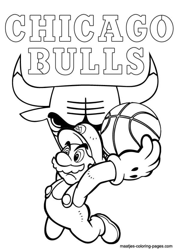 Chicago Bulls Printable Coloring Pages at GetColorings.com | Free