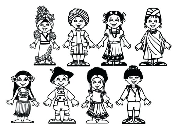 Children Of The World Coloring Page at GetColorings.com ...
