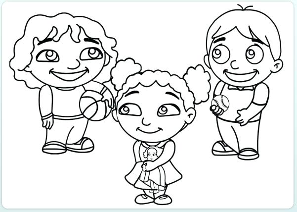 Children Playing Coloring Pages at GetColorings.com | Free printable