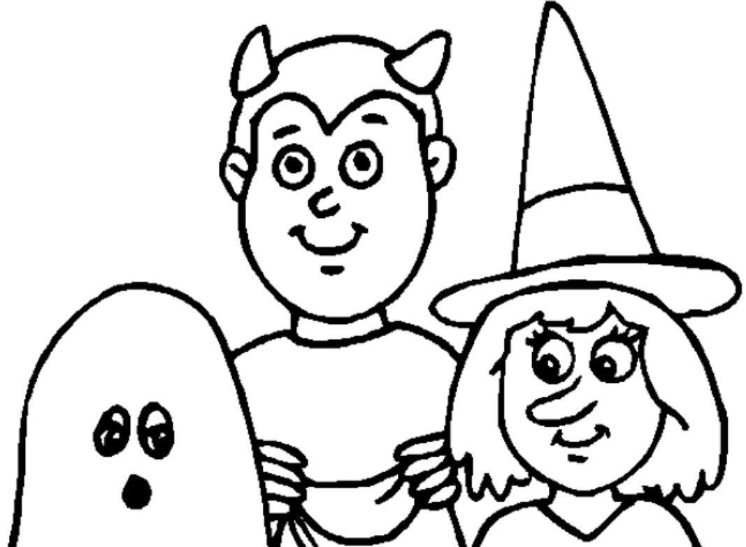 1067x783 Free Printable Halloween Coloring Pages For Kids