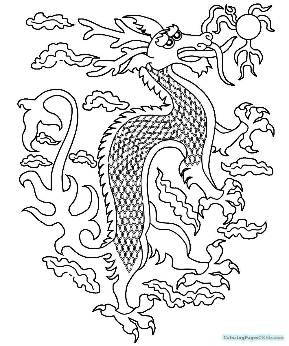 Chinese Dragon Coloring Pages at GetColorings.com | Free ...