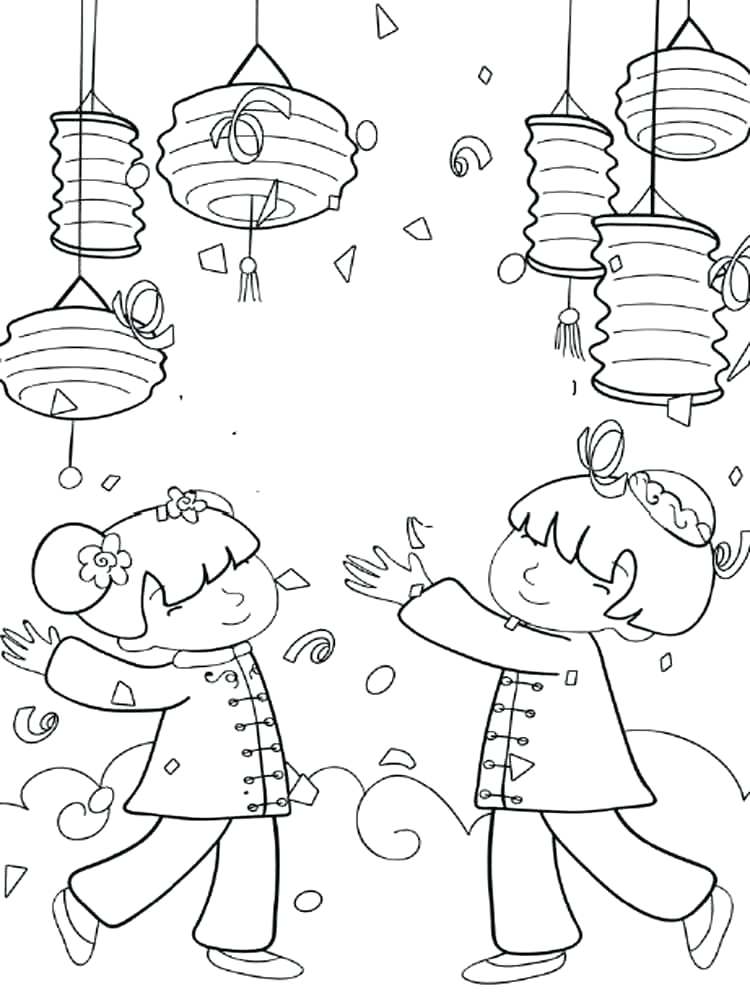 Chinese Lantern Coloring Page at GetColorings.com | Free ...