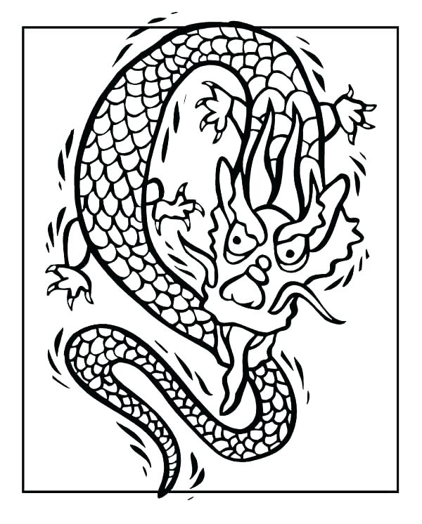 Chinese New Year Dragon Coloring Page at GetColorings.com | Free