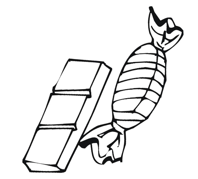 Chocolate Bar Coloring Page At GetColorings Free Printable 