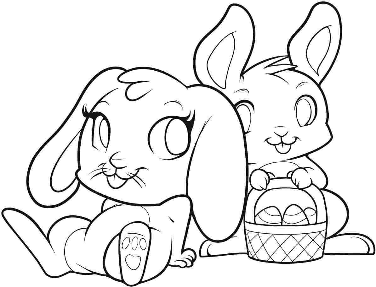 Chocolate Bunny Coloring Pages at GetColorings.com | Free printable