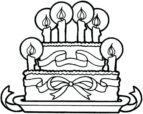 chocolate cake coloring page at getcolorings  free