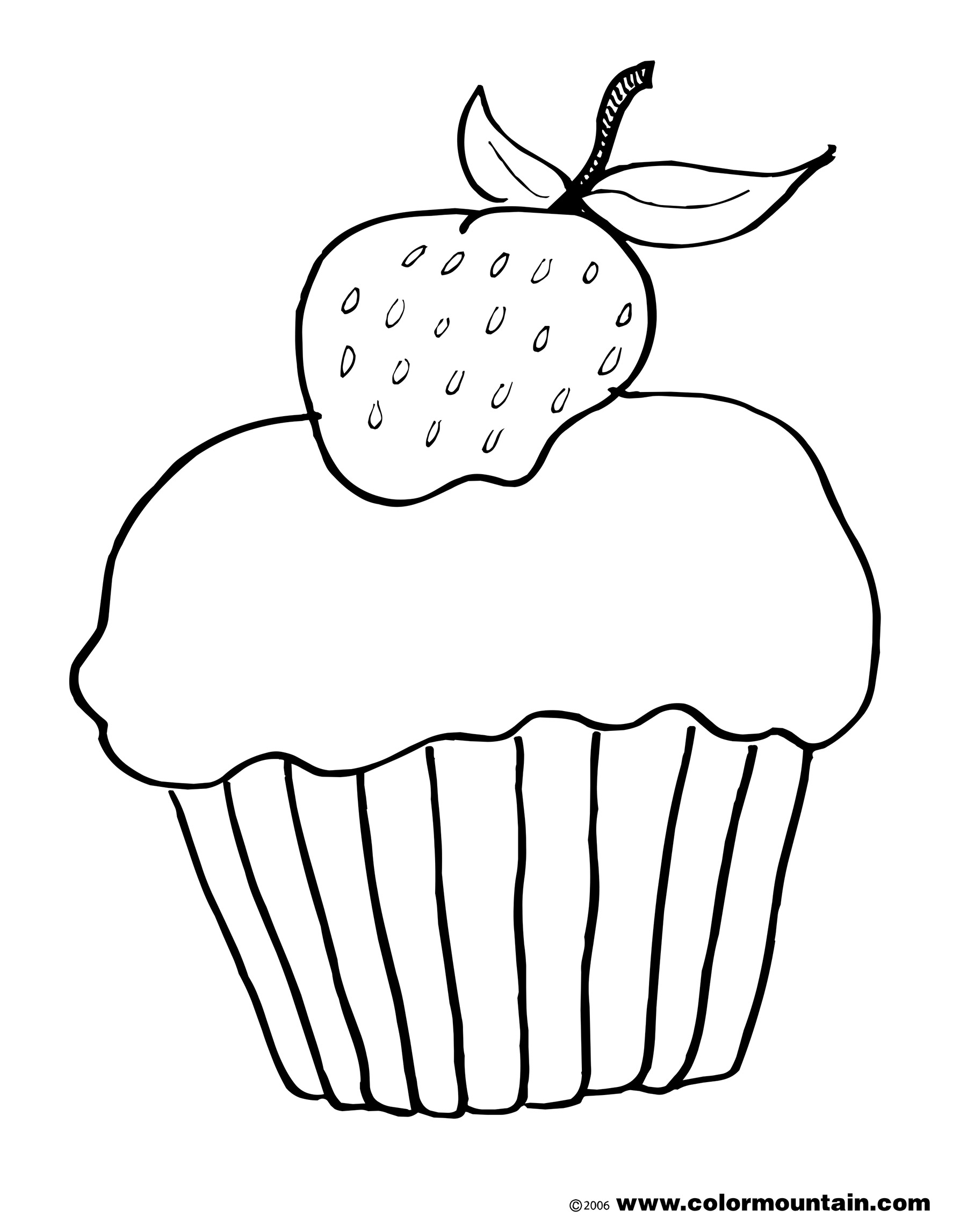 Chocolate Cake Coloring Page at GetColoringscom Free