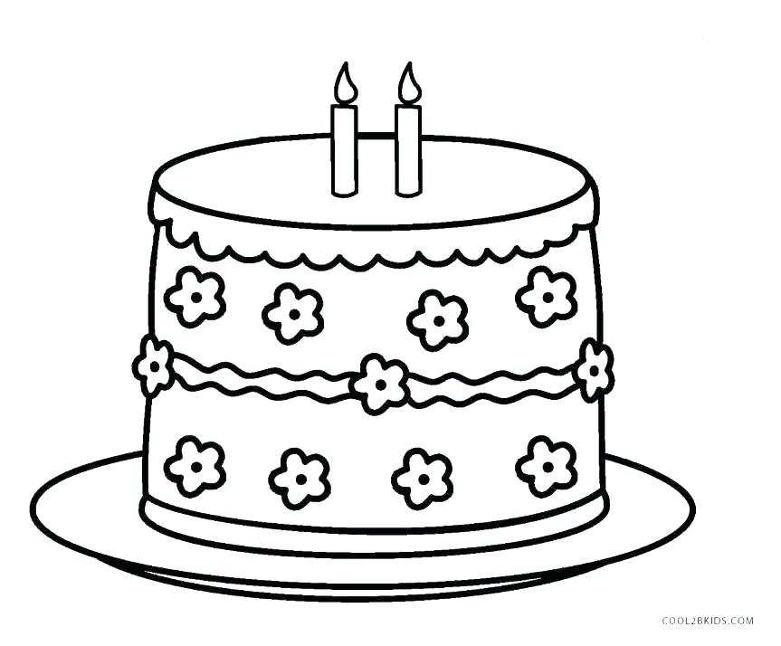 Chocolate Cake Coloring Page at GetColorings.com | Free printable