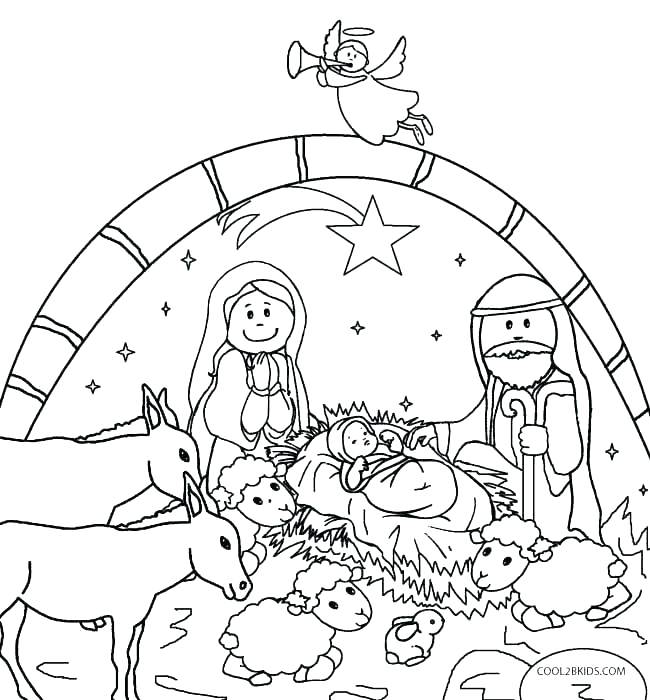 Christian Christmas Coloring Pages Printable at GetColorings.com | Free