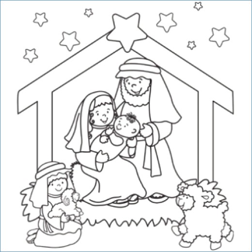 Christian Christmas Coloring Pages Printable at Free