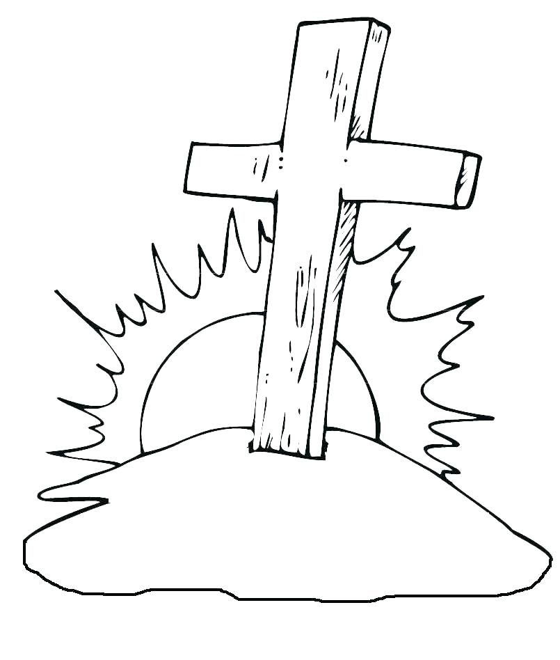 Christian Cross Coloring Pages At Getcolorings.com 
