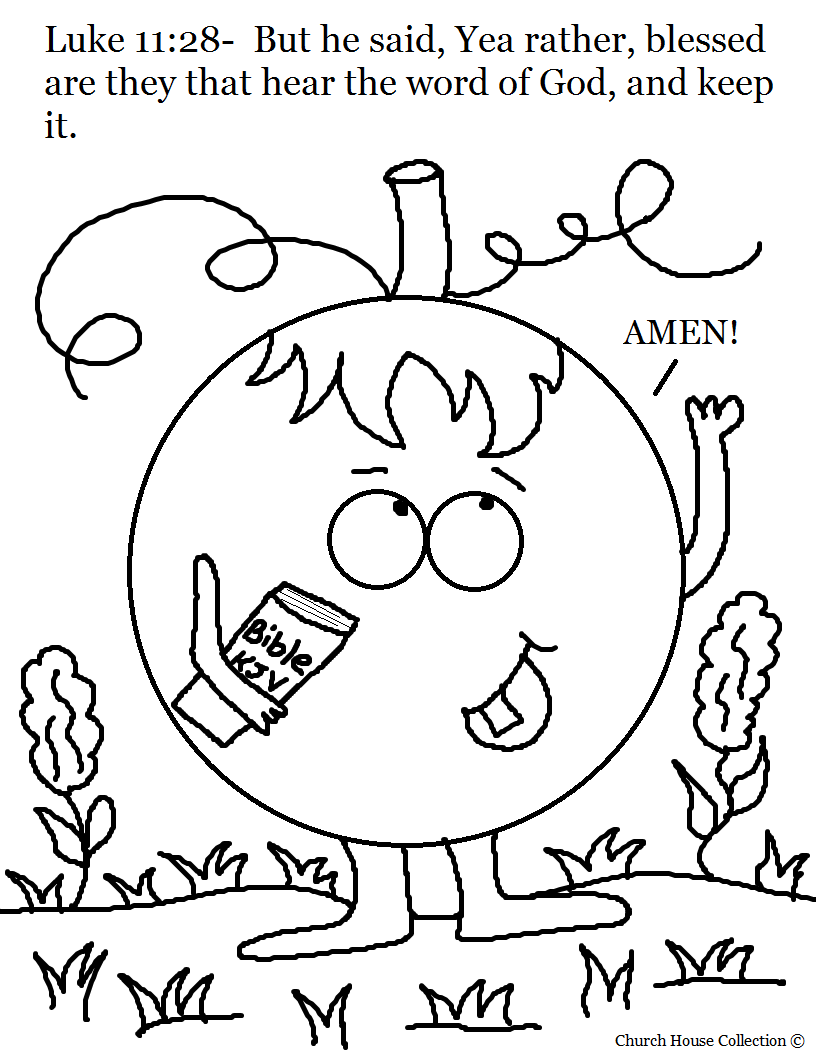 Christian Fall Coloring Pages Free Printable