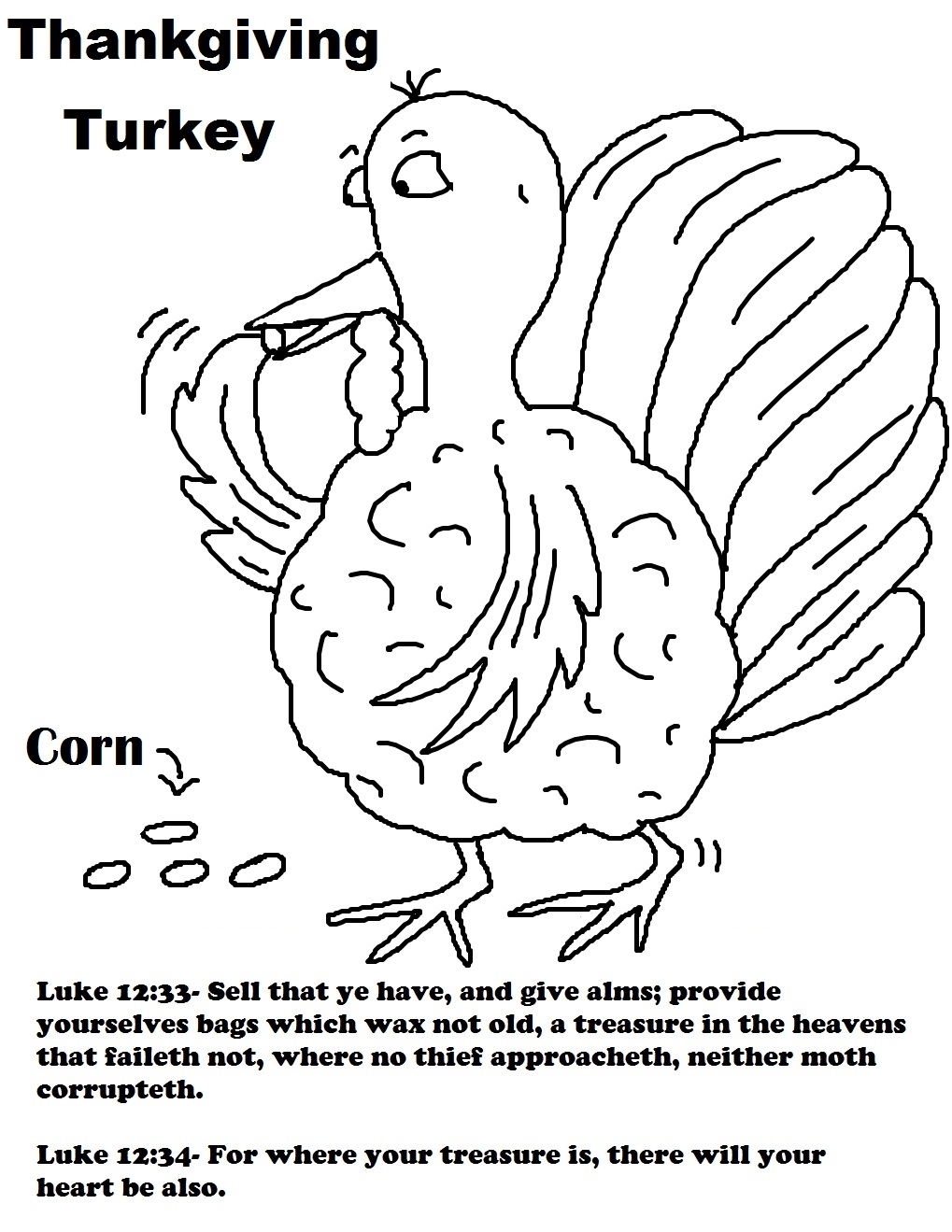 Christian Thanksgiving Coloring Pages at GetColorings.com | Free - Thanksgiving Bible Printables For Preschoolers