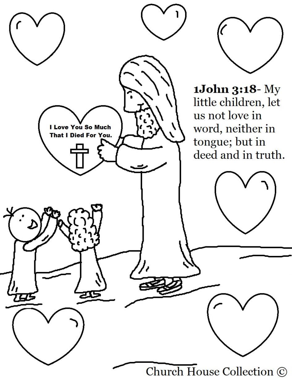 Christian Valentines Coloring Pages at GetColorings.com | Free