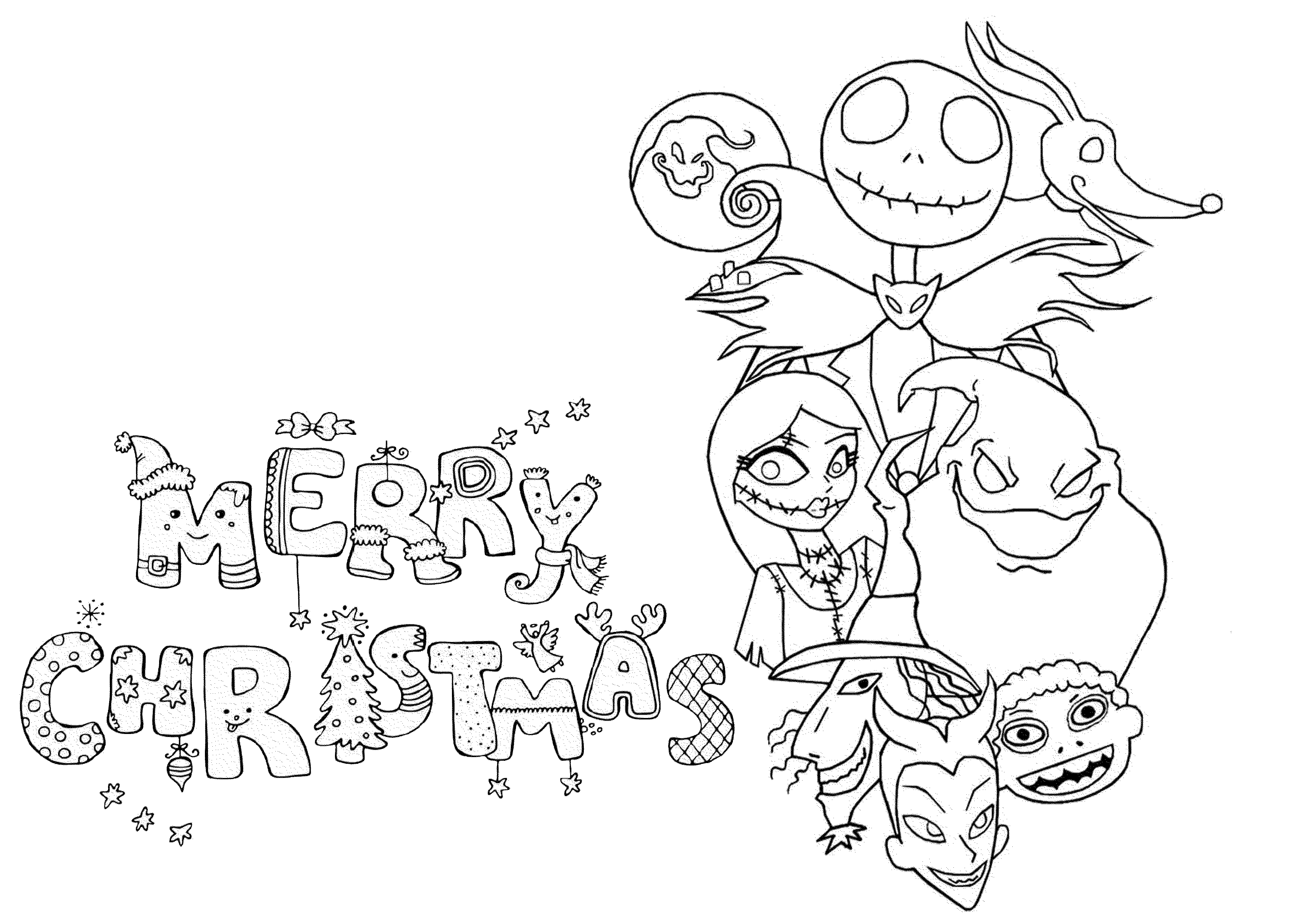 Christmas Adult Coloring Pages Free At GetColorings