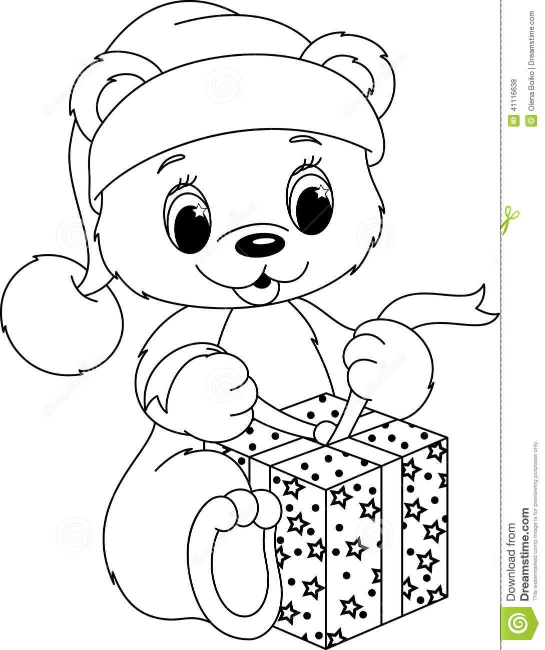 Christmas Bear Coloring Pages At GetColorings Free Printable 