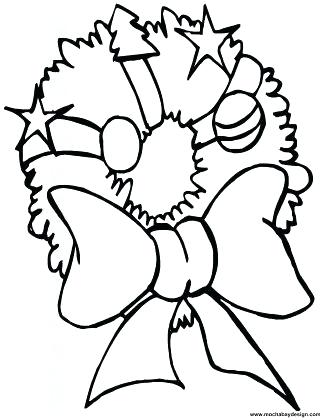 Christmas Bow Coloring Page at GetColorings.com | Free printable