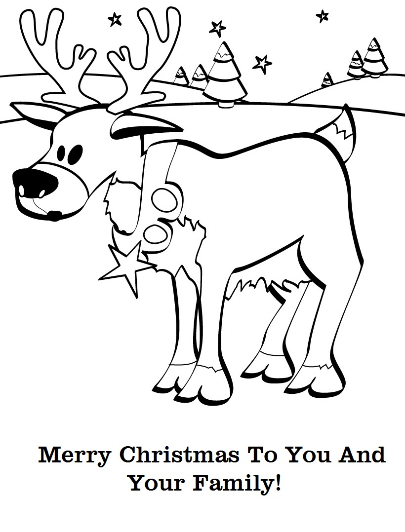 47+ Reinder Coloring Free printable rudolph coloring pages for kids